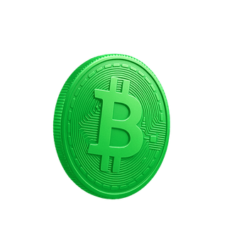 Kartu data analitik pasar kripto yang tampak melayang
